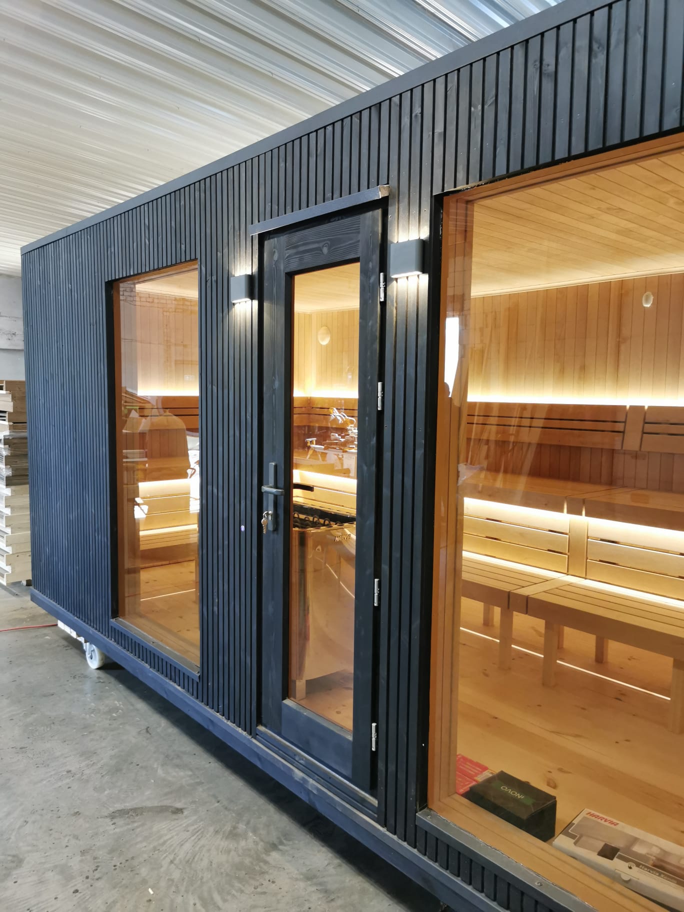 Premium Sauna til 20 personer til saunagus Fuld tilbud klar til brug 600x255cm - Image 2