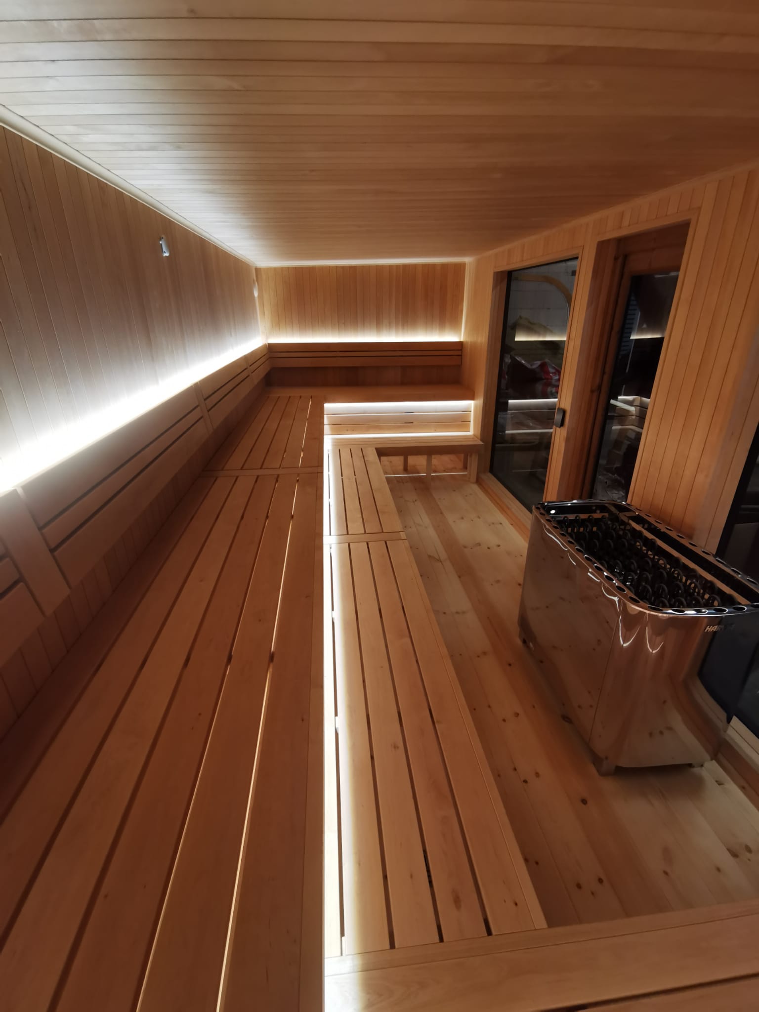Premium Sauna til 20 personer til saunagus Fuld tilbud klar til brug 600x255cm - Image 3