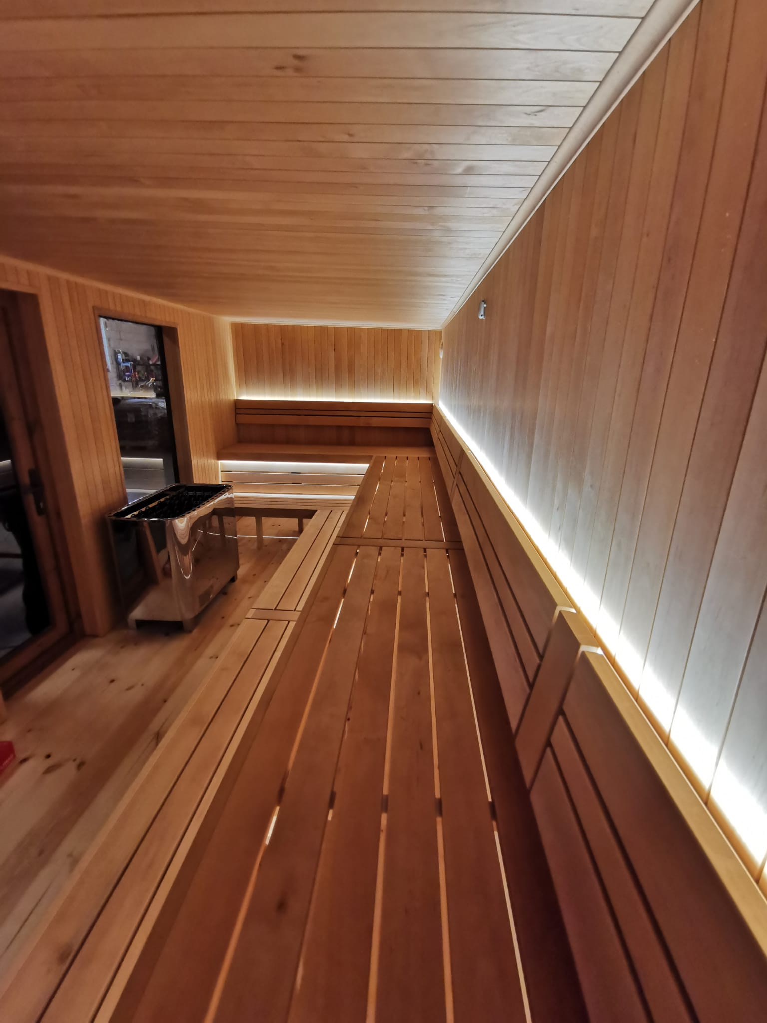 Premium Sauna til 20 personer til saunagus Fuld tilbud klar til brug 600x255cm - Image 5