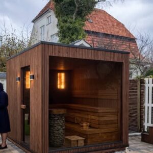 Luksus Firkante sauna med Himalayasalt