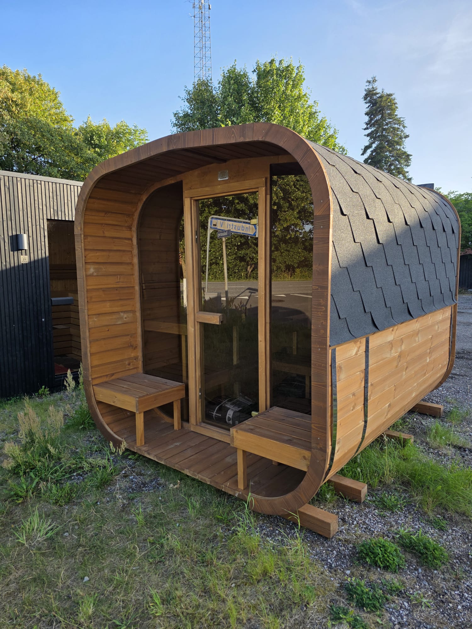 CUBE PLUS 270 PANORAMA SAUNA – PERFEKT TIL 6–7 PERSONER