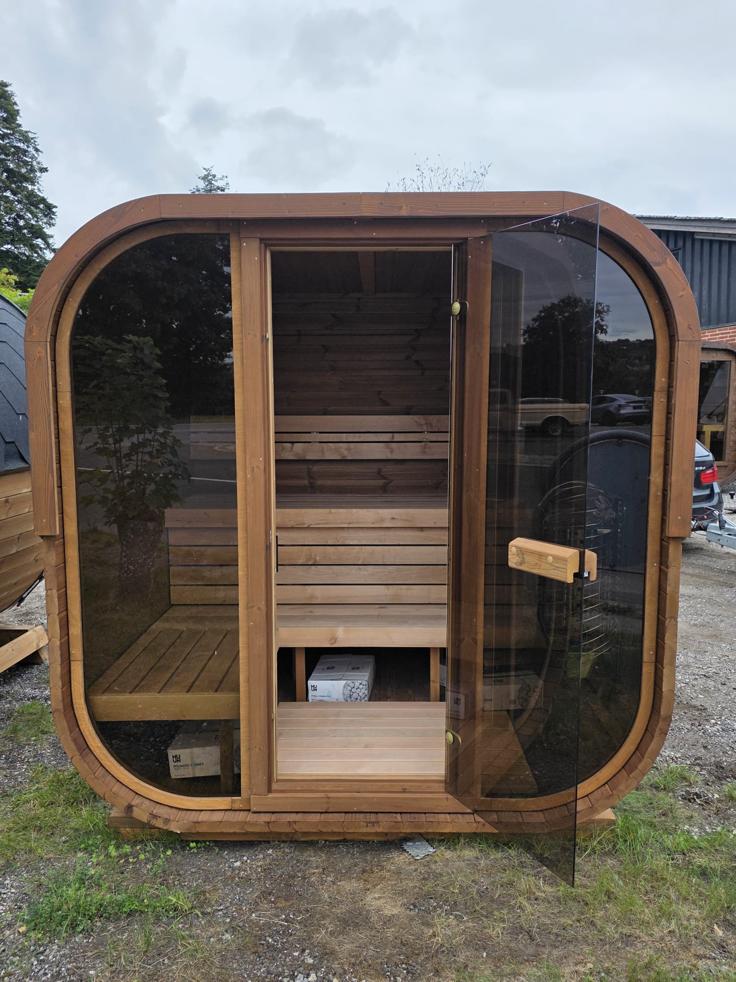 Termowood Cube 200 med Harvia Spirit 9 kw wifi ovn - Image 3